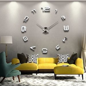 frameless wall clock