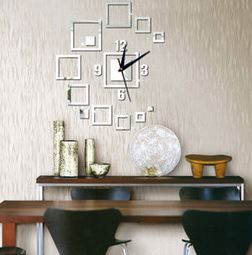 frameless wall clock